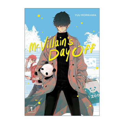 英文原版 Mr.Villain's Day Off 01 休假日的坏人先生1 同名动漫治愈喜剧漫画 森川侑 英文版 进口英语原版书籍