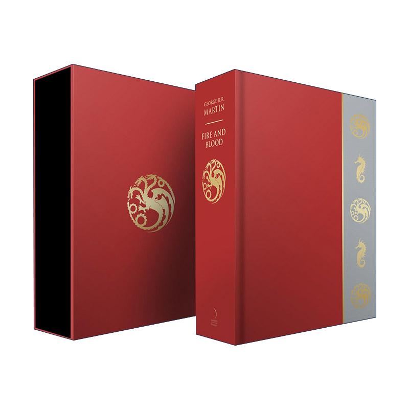 英文原版 Fire & Blood 冰与火之歌前传 火与血 权力的游戏300年前的故事 精装盒装豪华收藏版 英文版 进口英语原版书籍