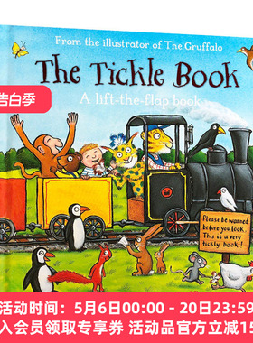 挠痒痒 英文原版 The Tickle Book 纸板书 儿童绘本 翻翻书启蒙早教认知亲子阅读 英文版 进口英语原版书籍