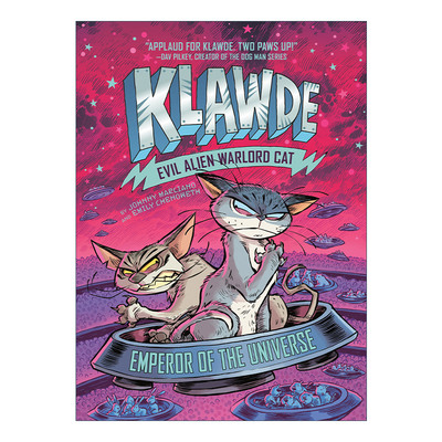 英文原版小说 KlawdeEvil Alien Warlord Cat 05 Emperor of the Universe 邪恶猫大帝克劳德系列5 儿童章节桥梁书 精装 进口书籍