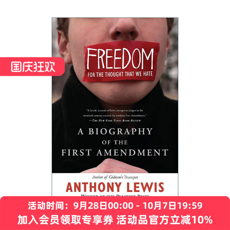 英文原版 Freedom for the Thought That We Hate 言论的边界 美国宪法修正案简史 安东尼·刘易斯 英文版 进口英语原版书籍