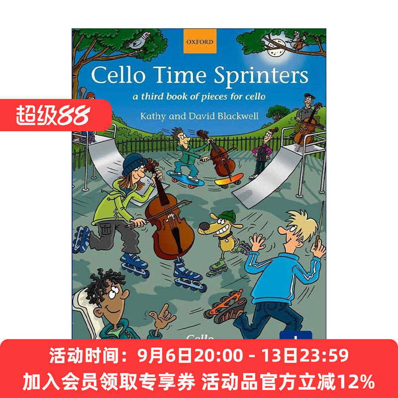 英文原版 Cello Time Sprinters 牛津大提琴时光 冲刺教材 入门进阶3 ABRSM英皇考级大提琴启蒙教材 英文版 进口英语原版书籍