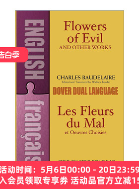 恶之花与其他作品  英文原版 Flowers of Evil and Other Works Les Fleurs du Mal et Oeuvres Choisies 英法双语版