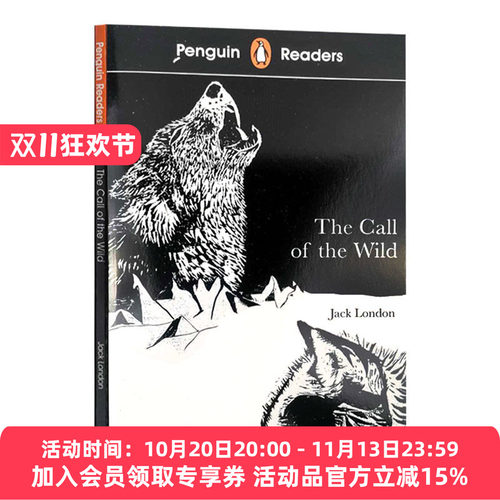 英文原版 Penguin Reader Level 2 The Call of the Wild 企鹅分级阅读第2级 野性的呼唤 英文版
