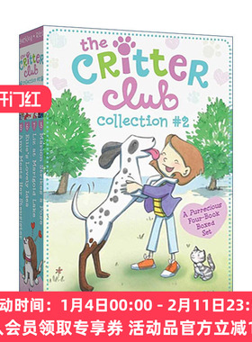 英文原版 The Critter Club Collection #2 Boxed Set 动物俱乐部5-8册盒装 章节桥梁书 动物友谊主题 英文版 进口英语原版书籍