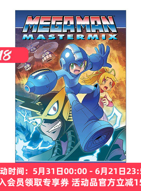 英文原版 Mega Man Mastermix Volume 1 洛克人漫画合集卷一 全彩 日笠淳 英文版 进口英语原版书籍