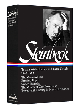 英文原版John Steinbeck Travels with Charley and Later Novels 1947-1962 约翰·斯坦贝克 精装 美国文库 英文版 进口英语书籍