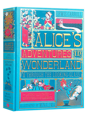 爱丽丝梦游仙境和镜中奇遇记 英文原版 互动式机关手工立体书 Alice's Adventures in Wonderland 精装彩绘 英文版 进口英语书籍