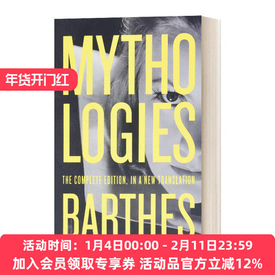 英文原版 Mythologies 罗兰 巴特 神话修辞术 英文版 进口英语原版书籍