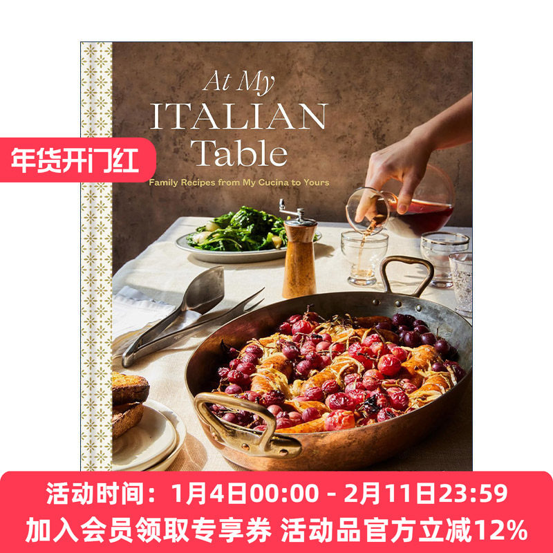 在我的意大利餐桌上 英文原版 At My Italian Table 美食家庭食谱 烩饭 千层面 蛋糕 Laura Vitale 精装 英文版 进口英语原版书籍