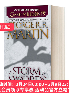 英文原版小说 A Storm of Swords A Song of Ice and Fire Book 3 冰与火之歌3 万剑风暴 影视版 简装 英文版 进口英语原版书籍