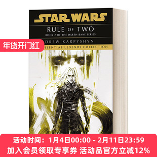 英文原版小说 Star Wars Darth Bane - Rule of Two 星球大战 达斯 贝恩2 二人法则 英文版 进口英语原版书籍