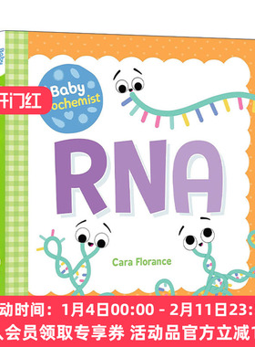 英文原版 Baby Biochemist RNA 宝宝智学园 生物化学家 STEM教育 儿童科普百科绘本 纸板书 英文版 进口英语原版书籍