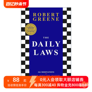 The 进口英语原版 Laws 书籍 日常法则 366条沉思录 关于权力诱惑把控战略和人性 英文原版 英文版 罗伯特·格林 Daily