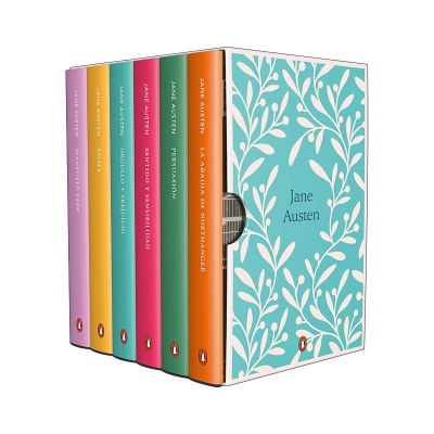 原版 Estuche Jane Austen Obra completa 简·奥斯汀作品企鹅经典盒装套装 西班牙语版 傲慢与偏见 理智与情感 爱玛 劝导 进口书