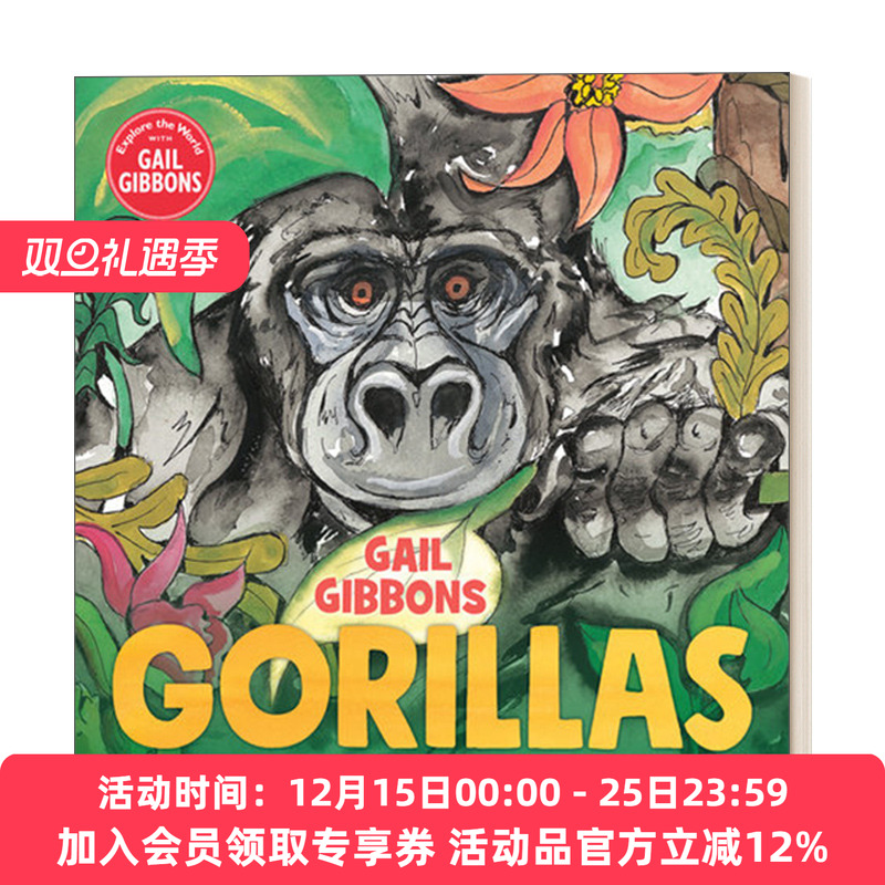 大猩猩 英文原版 Gorillas New & Updated Edition 新版 盖尔吉本斯少儿百科系列 4-8岁儿童精装科普绘本 英文版 进口英语原版书籍