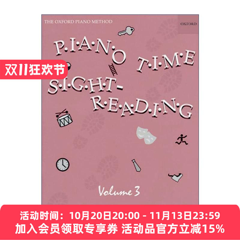 英文原版 Piano Time Sightreading Book 3 牛津钢琴时光 乐符识别视奏技巧3 ABRSM英皇考级钢琴启蒙教材 英文版 进口英语原版书籍