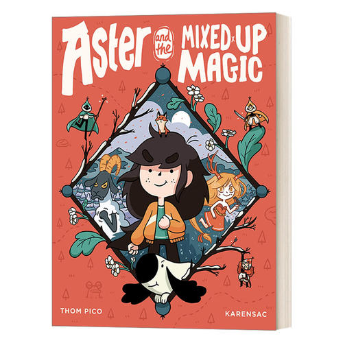 英文原版 Aster and the Mixed-Up Magic 阿斯特尔系列2 混合魔法 全彩漫画绘本图画书 魔幻冒险故事 图像式小说 英文版 进口书籍