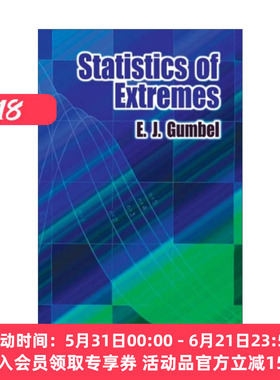 极值统计 英文原版 Statistics of Extremes Dover Books on Mathematics E. Gumbel 英文版 进口英语原版书籍
