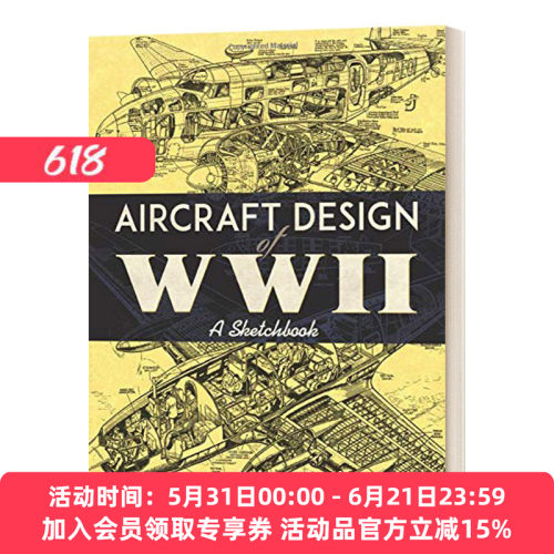 英文原版Aircraft Design of WWII 二战飞机设计素描图 英文版 进口英语原版书籍
