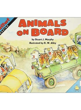 英文原版 Mathstart Level 2 Animals on Board 数学启蒙绘本2级 英文版 进口英语原版书籍
