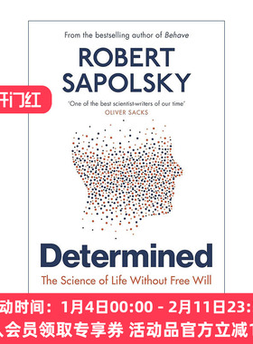 英文原版 Determined 注定 没有自由意志的生命科学 罗伯特·萨波斯基 英文版 进口英语原版书籍