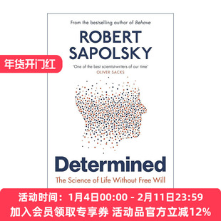 英文原版 Determined 注定 没有自由意志的生命科学 罗伯特·萨波斯基 英文版 进口英语原版书籍