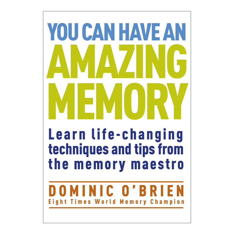 我想要的记忆魔法书 英文原版 You Can Have an Amazing Memory 开发记忆力 提升智力 学习力 创造力 英文版 进口英语原版书籍
