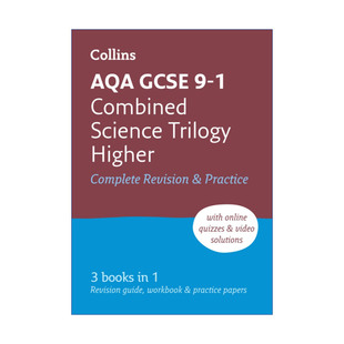 柯林斯英国GCSE考试综合科学 英文原版 Collins AQA GCSE 9-1 Combined Science Trilogy Higher Complete Revision and Practice