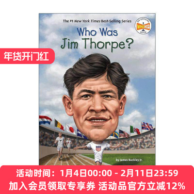 英文原版 Who Was Jim Thorpe Who Was 谁是吉姆·索普 儿童科普百科 英文版 进口英语原版书籍