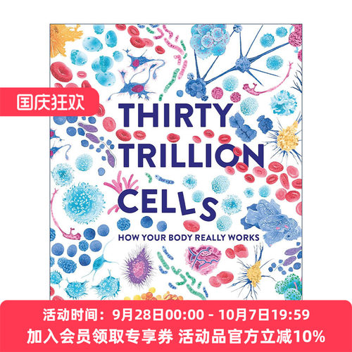 英文原版 Thirty Trillion Cells 30万亿个细胞 人体是如何运作的 儿童科普百科精装绘本 英文版 进口英语原版书籍