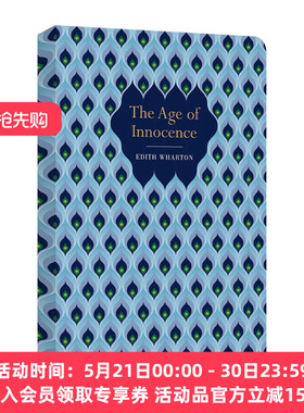 纯真年代 英文原版 The Age of Innocence 浮雕封面高颜值装帧设计 Edith Wharton 精装Chiltern Classic 英文版 进口英语原版书籍