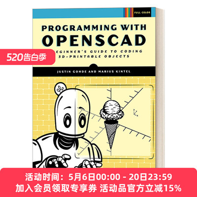 英文原版 Programming with OpenSCAD 使用Openscad编程 3D打印对象编程初学者指南 Justin Gohde 英文版 进口英语原版书籍