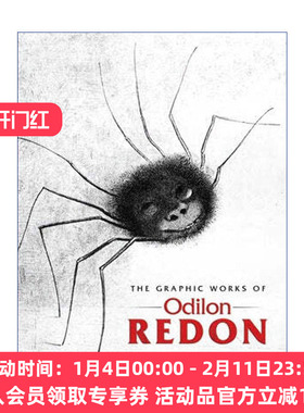 奥迪隆·雷东版画作品集 英文原版 The Graphic Works of Odilon Redon 绘画艺术画册 英文版 进口英语原版书籍