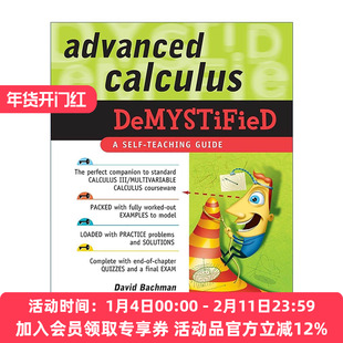 英文原版 Advanced Calculus Demystified 高级微积分 自学向导系列 英文版 进口英语原版书籍