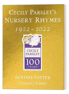 英文原版Cecily Parsley's Nursery Rhymes 塞西利·帕斯利的童谣 100周年精装金色封面纪念版 彼得兔的故事 英文版 进口原版书籍