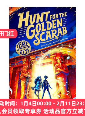 英文原版 Hunt for the Golden Scarab 寻找金色圣甲虫 儿童历史冒险小说 Time Keys系列 英文版 进口英语原版书籍