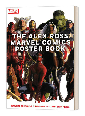 英文原版 The Alex Ross Marvel Comics Poster Book 亚历克斯 罗斯漫威漫画海报画集 英文版 进口英语原版书籍