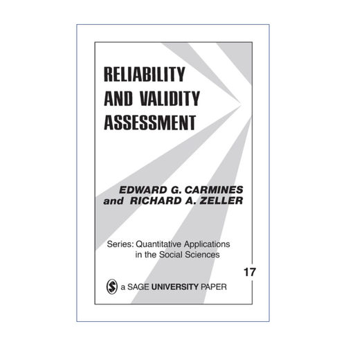 信度和效度评估  英文原版 Reliability and Validity Assessment Edward G. Carmines SAGE社会科学定量研究应用丛书 英文版 进口