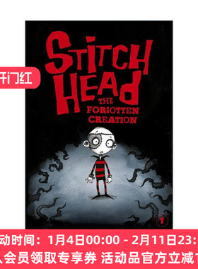 英文原版 Stitch Head 01 The Forgotten Creation 补丁儿系列1 儿童章节桥梁故事书 同名动画原著 Guy Bass 进口英语原版书籍