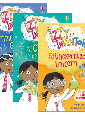 英文原版 Izzy the Inventor 发明家伊兹系列3册 儿童幽默动作冒险章节桥梁书 英文版 进口英语原版书籍