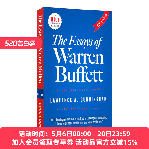 巴菲特致股东的信 英文原版 The Essays of Warren Buffett 英文版 进口英语原版书籍