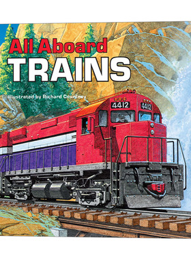 英文原版 All Aboard Trains 火车 交通工具 儿童启蒙科普绘本 Deborah Harding 英文版 进口英语原版书籍
