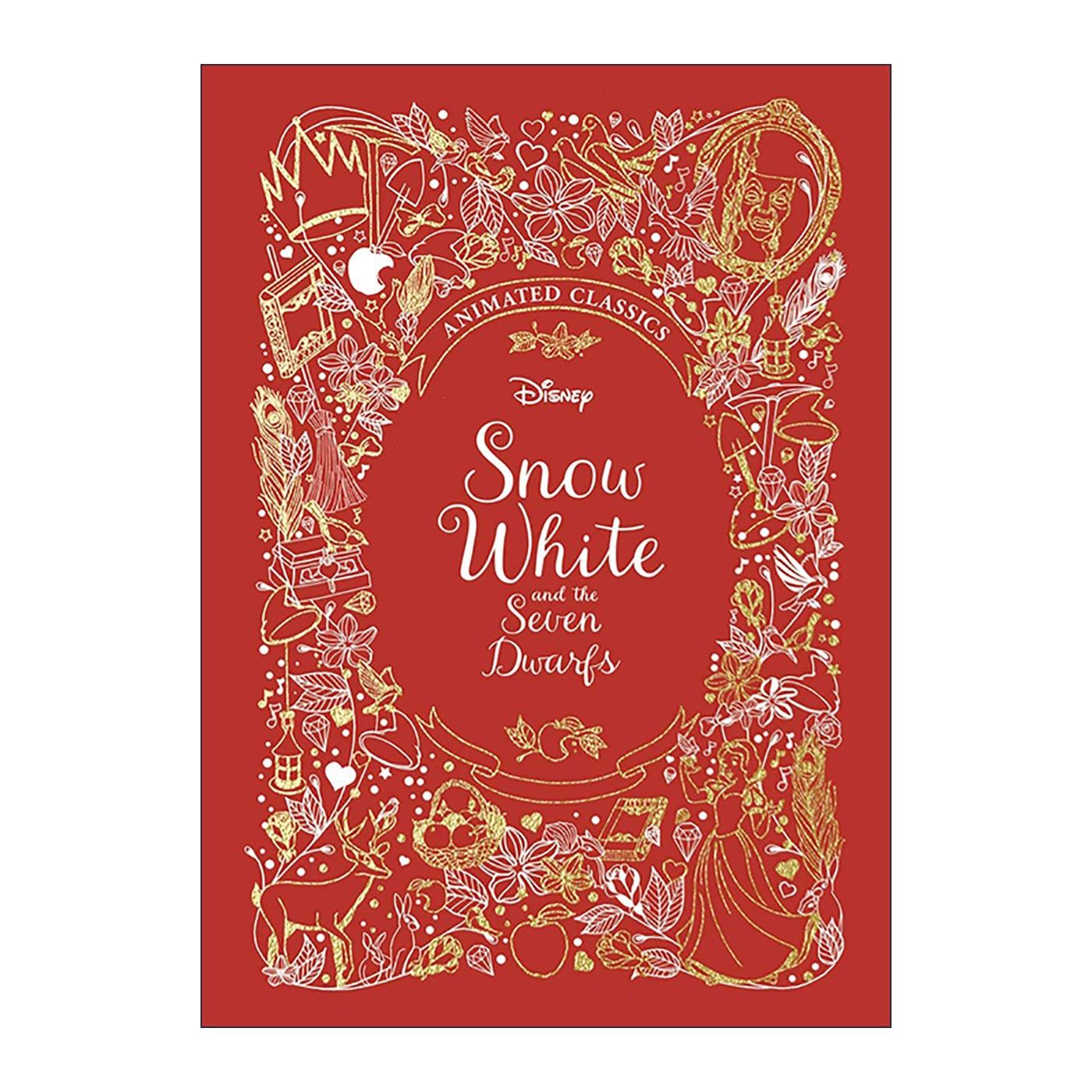 英文原版 Snow White and the Seven Dwarfs 白雪公主和七个小矮人 儿童经典动画电影小说 迪士尼布面典藏精装 进口英语原版书籍