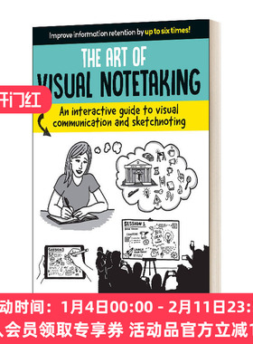 华研原版 英文原版 The Art of Visual Notetaking 视觉记事的艺术视觉交流和素描笔记的互动指南 英文版 进口英语原版书籍