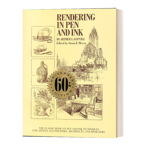 英文原版 Rendering In Pen And Ink 设计工作者必读的一本经典书 英文版 进口英语原版书籍