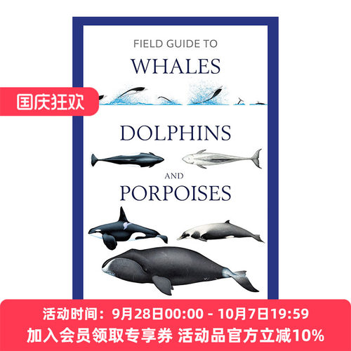 鲸鱼  英文原版 Field Guide to Whales Dolphins and Porpoises 海豚 鼠海豚野外指南 英文版 进口英语原版书籍