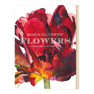 水彩花卉图案集美术生临摹 进口书 植物艺术 Rosie Sanders 英文原版 花朵 盛宴 英文版 华研原版 Flowers 罗茜·桑德斯