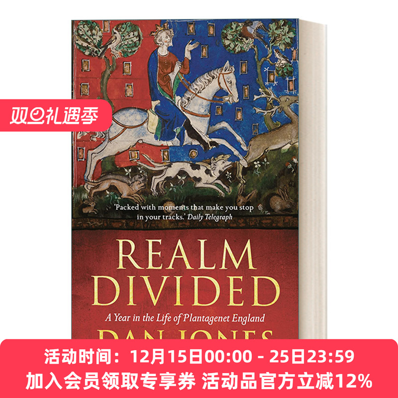 分裂的王国 英文原版 Realm Divided 约翰、男爵和大宪章 丹琼斯 英文版 进口英语原版书籍