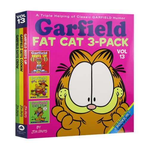 英文原版 Garfield Fat Cat 3-Pack #13 加菲猫漫画三合一 13 经典趣味幽默漫画 儿童课外阅读图画故事书 英文版 进口英语书籍